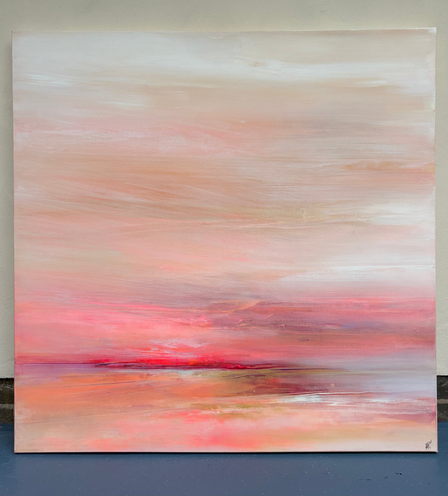 Tranquility - 100x100cm Mixed Media
